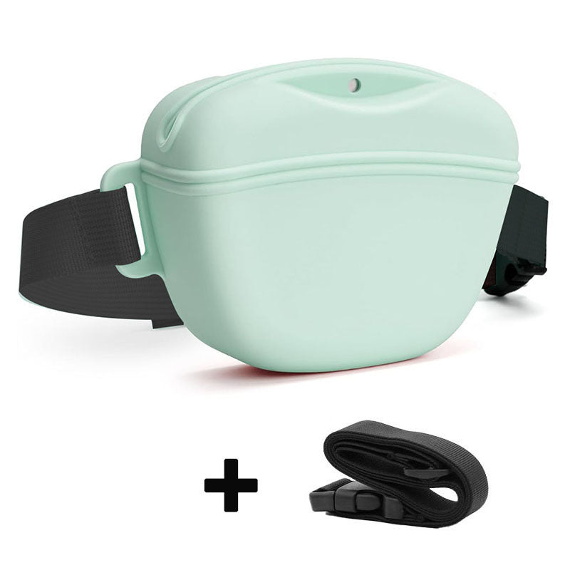 Silicone Dog Training Waist Bag Outdoor Portable Crossbody Pet Snack Pouch - Majestic Pet Kingdom