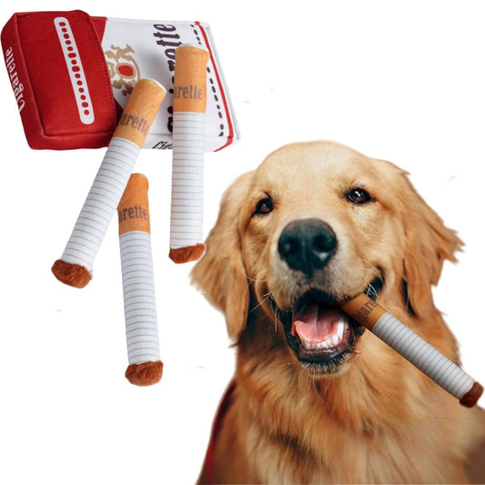 Dog cigarettes with box, sound making toys, pet toys, bite resistant and grinding plush toys, cat supplies | Purrfect Pet Kingdom
