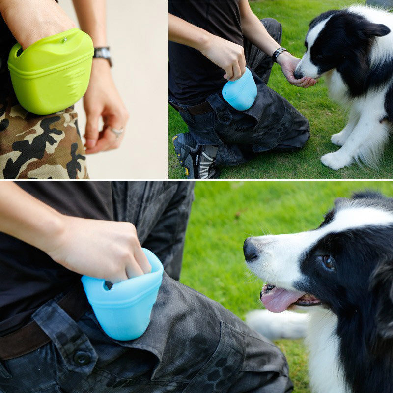 Dog Treat Pouch: Silicone Outdoor Training Waist Bag - Majestic Pet Kingdom