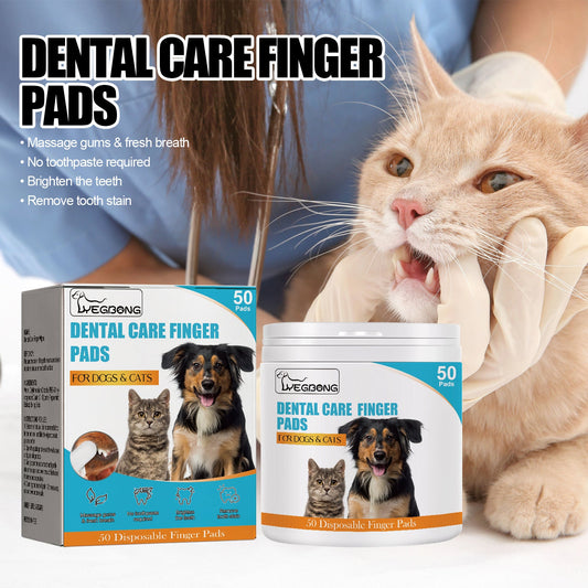 Dog Cat Tooth Cleaning Finger Set, Pet Breath Fresh Remove Tartar Stones Teeth Clean Finger Set - Detail Angle 2 | Majestic Pet Kingdom