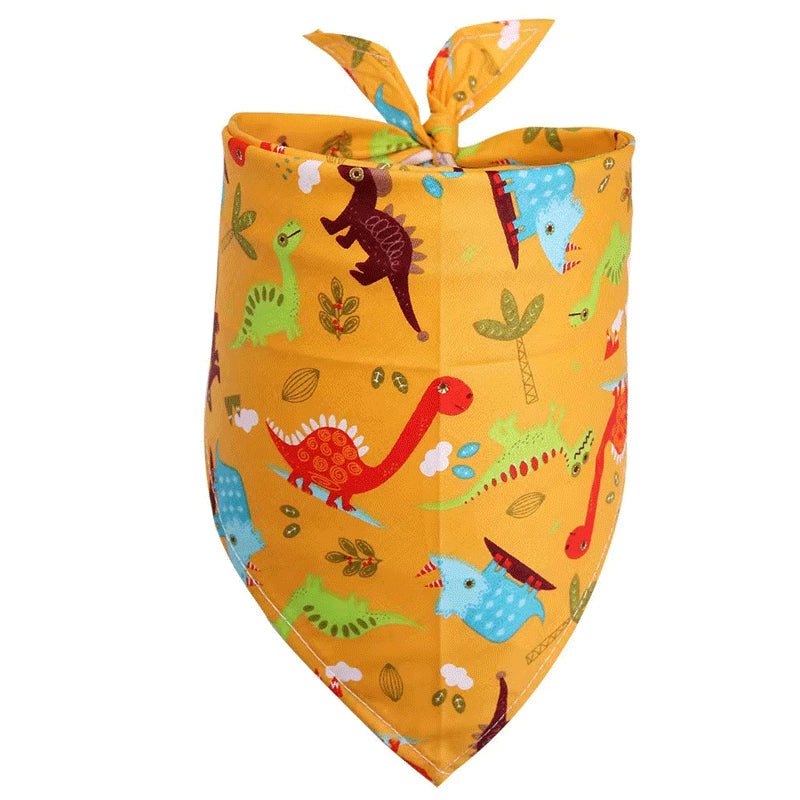 Pet Accessories Summer Pet Drool Towel Fruit Style Pet Scarf Pure Cotton Dog Triangle Scarf | Purrfect Pet Kingdom