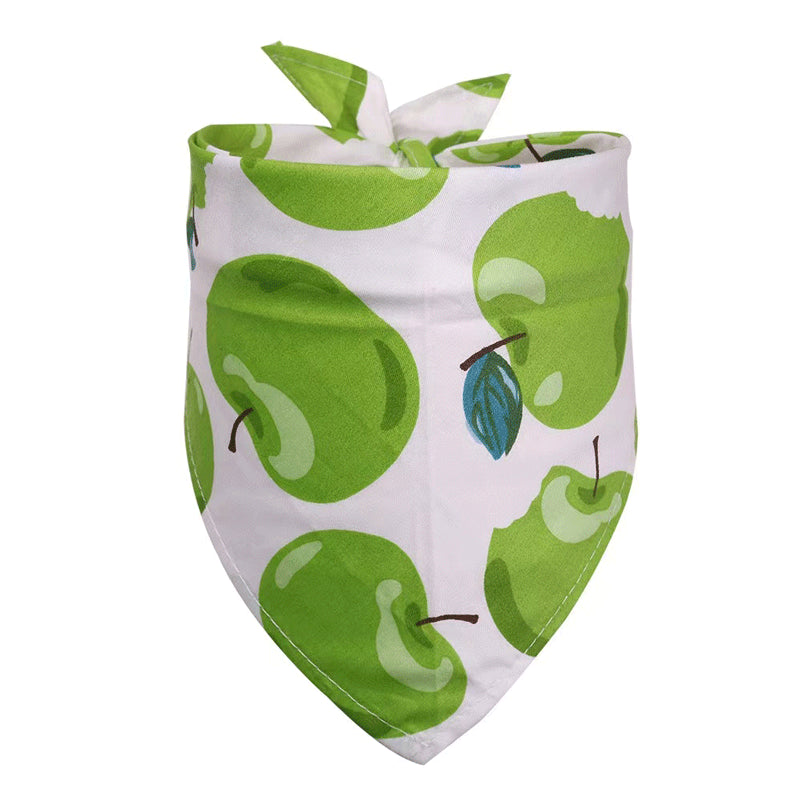 Pet Accessories Summer Pet Drool Towel Fruit Style Pet Scarf Pure Cotton Dog Triangle Scarf | Purrfect Pet Kingdom