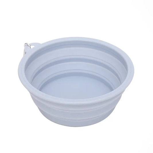 Foldable Travel Bowl: Silicone Pet Food Container - Majestic Pet Kingdom
