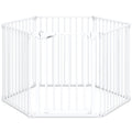 Extra Wide Baby Gate Fits 34.5-154" Openings 6-Panel Adjustable Pet Safety Fence