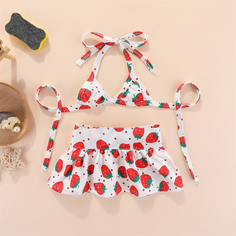 Dog Swimsuit Summer Beach Floral Bikini Set Puppy Apparel Clothes - Detail Angle 4 | Majestic Pet Kingdom