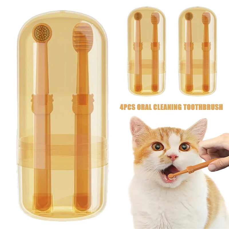 Silicone Dog Toothbrush: Oral Care Teeth Whitening Kit