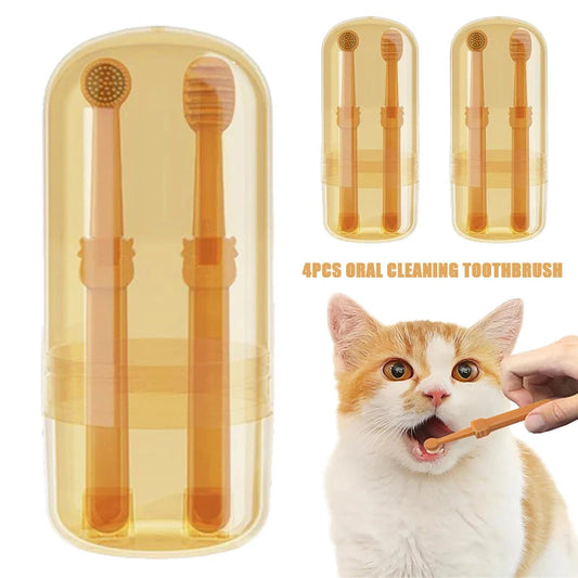 Silicone Dog Toothbrush: Oral Care Teeth Whitening Kit | Purrfect Pet Kingdom