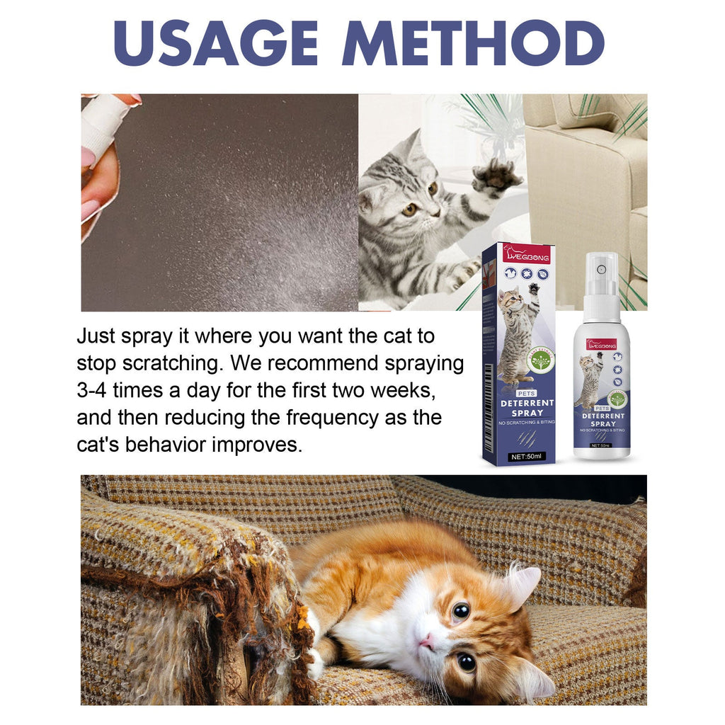 Pet Anti-Scratch Spray Exclusion Zone Set Up Spray Cat And Dog Scratching Door Sofa Anti-Scratch Solution - Majestic Pet Kingdom