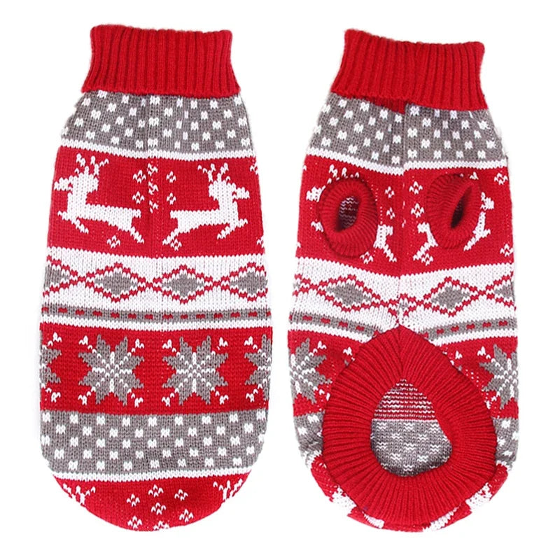 Knitted Dog Sweater: Warm Winter Fleece Pet Apparel - Majestic Pet Kingdom