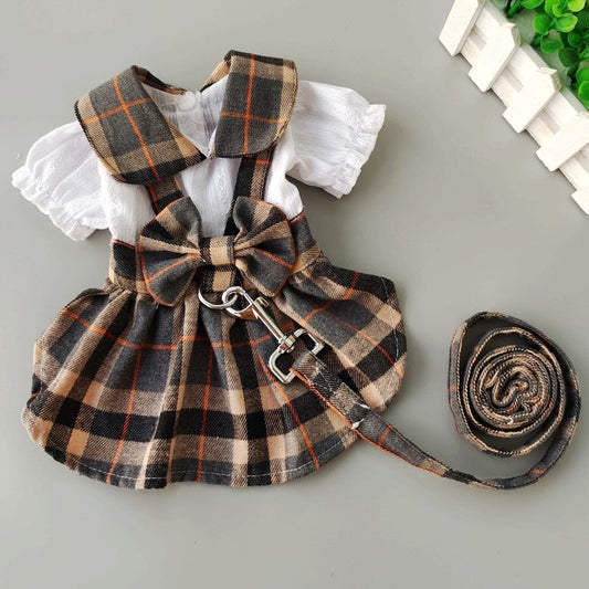 towing-rope,-going-out,-dog-clothing,-pet-clothing,-dress,-teddy-bear,-pommy,-vip-cat-dress,-spring-summer-luxury-view-1 | Majestic Pet Kingdom