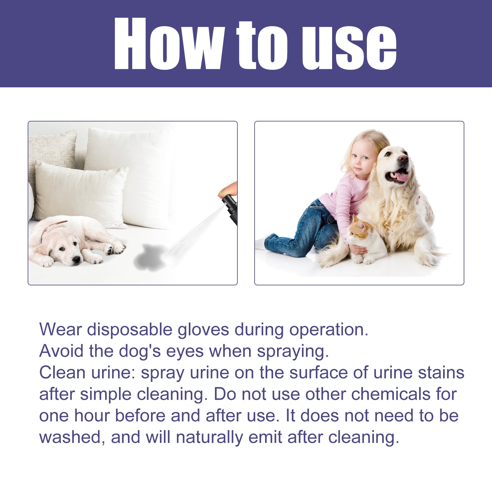 Pet Deodorant Spray: Odor Eliminator for Dog & Cat Urine