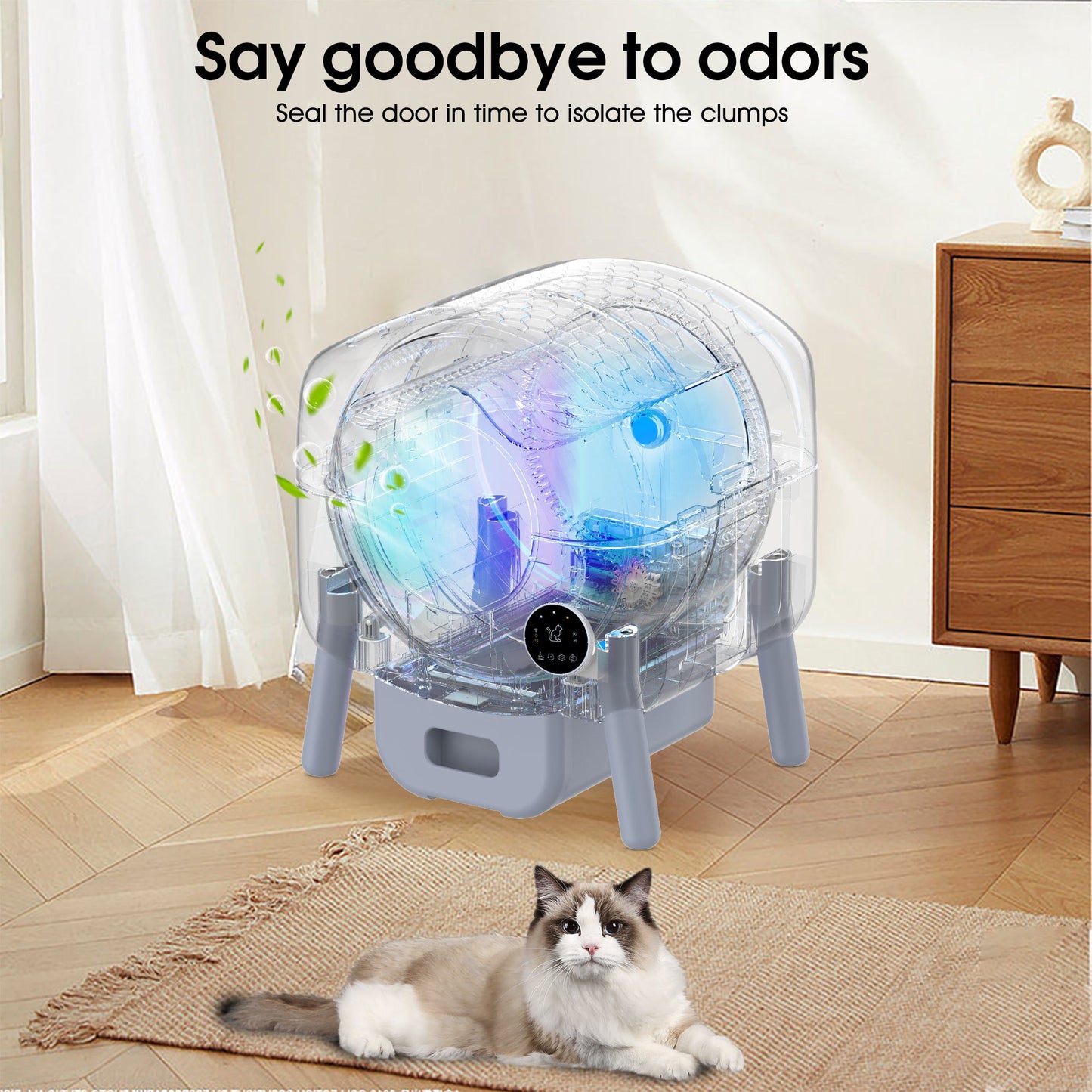 Smart Automatic Cat Litter Box - Large Self-Cleaning