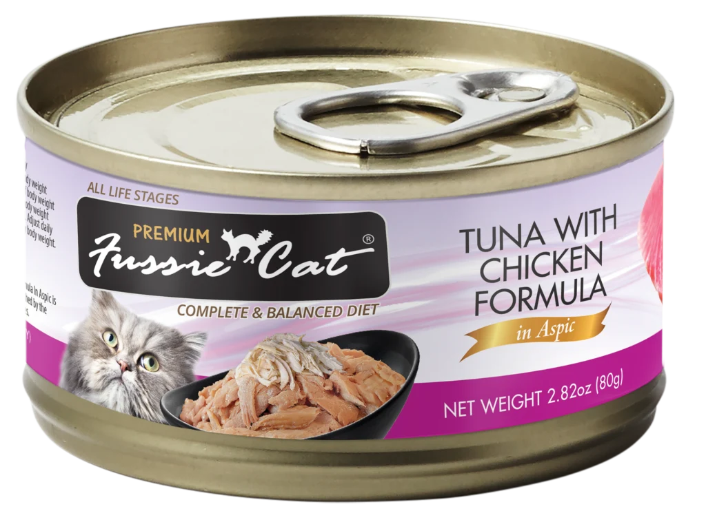 Fussie Cat Premium- Tuna With Chicken Formula In Aspic (2.82oz) - Majestic Pet Kingdom