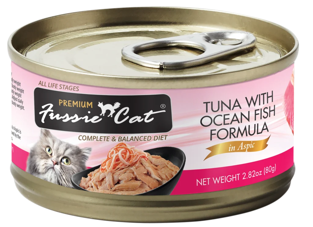 Fussie Cat Premium- Tuna With Ocean Fish Formula In Aspic (2.82oz) - Majestic Pet Kingdom