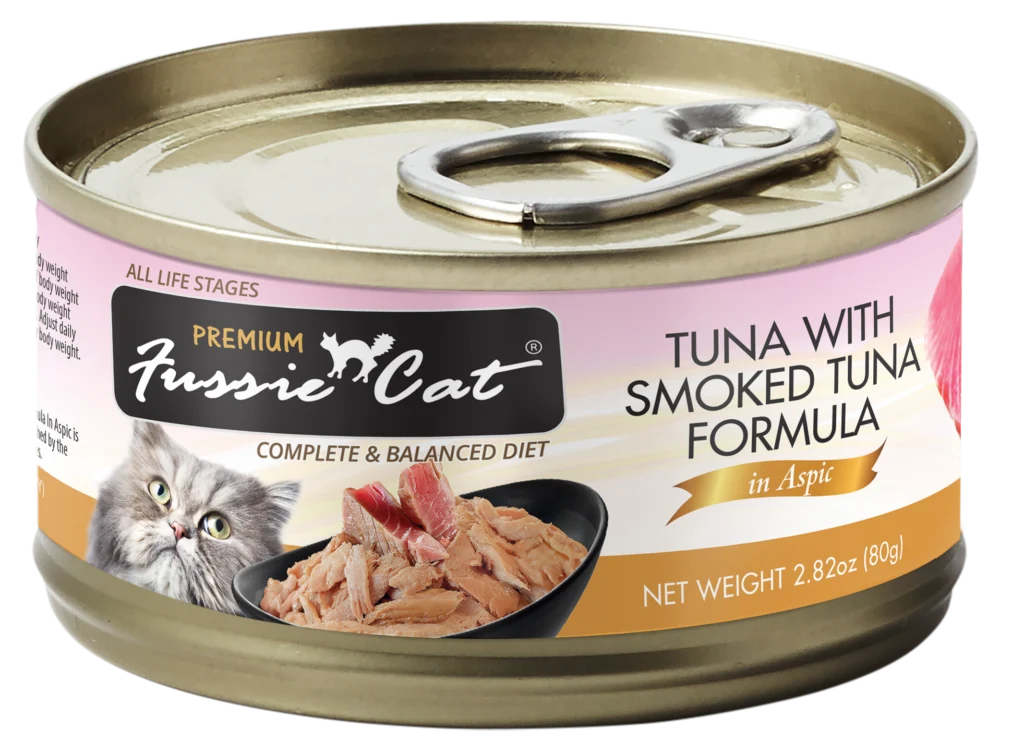 Fussie Cat Premium- Tuna With Smoked Tuna Formula In Aspic (2.82oz) - Majestic Pet Kingdom