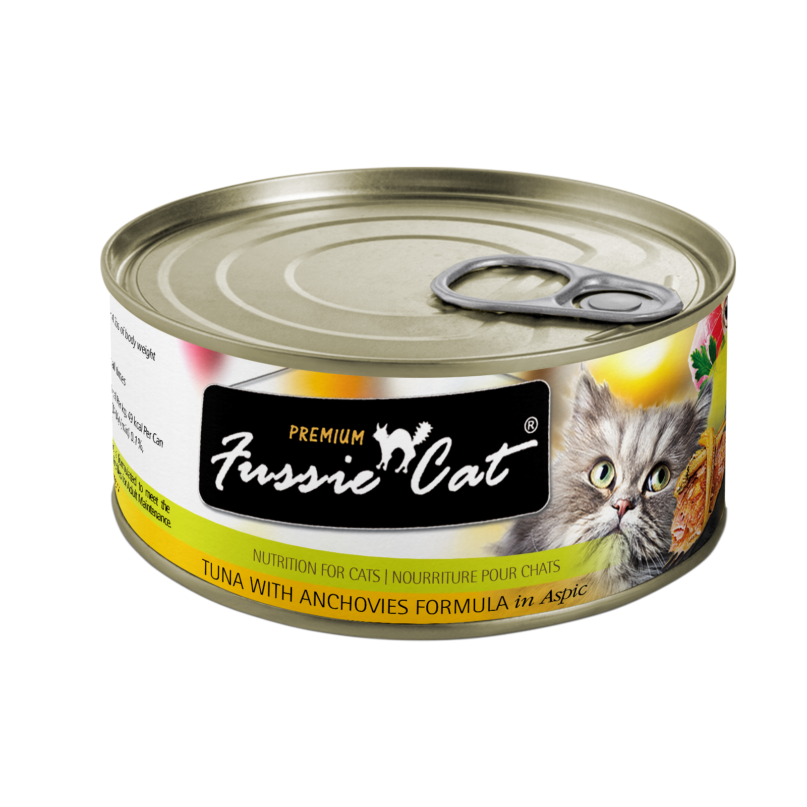 Fussie Cat Premium- Tuna With Anchovies Formula In Aspic (2.82oz) - Majestic Pet Kingdom