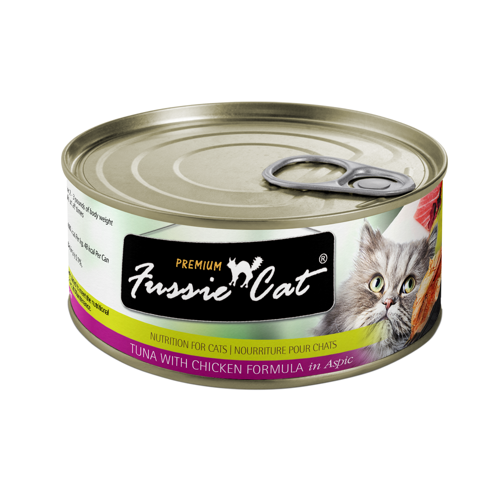 Fussie Cat Premium- Tuna With Chicken Formula In Aspic (2.82oz) - Majestic Pet Kingdom