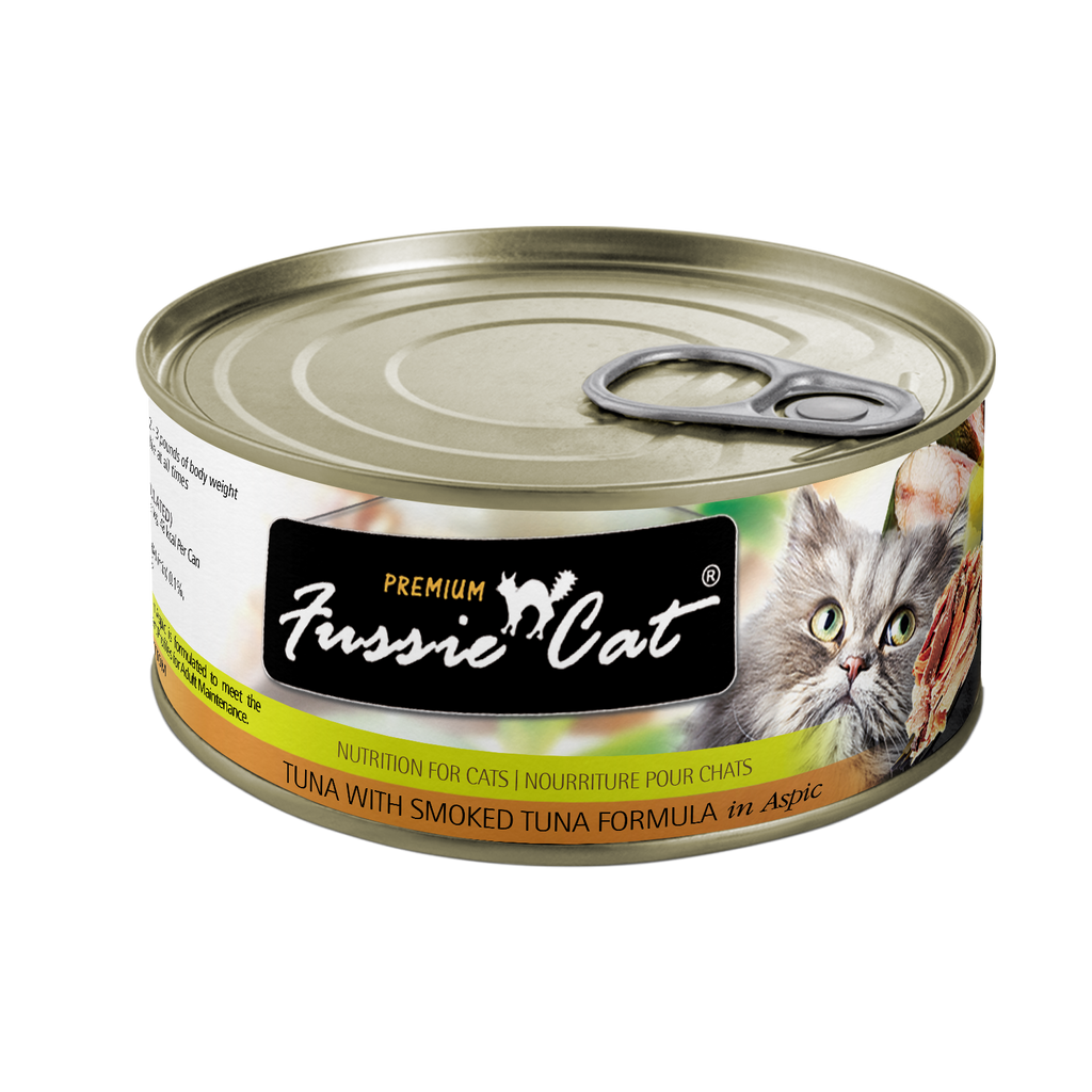 Fussie Cat Premium- Tuna With Smoked Tuna Formula In Aspic (2.82oz) - Majestic Pet Kingdom