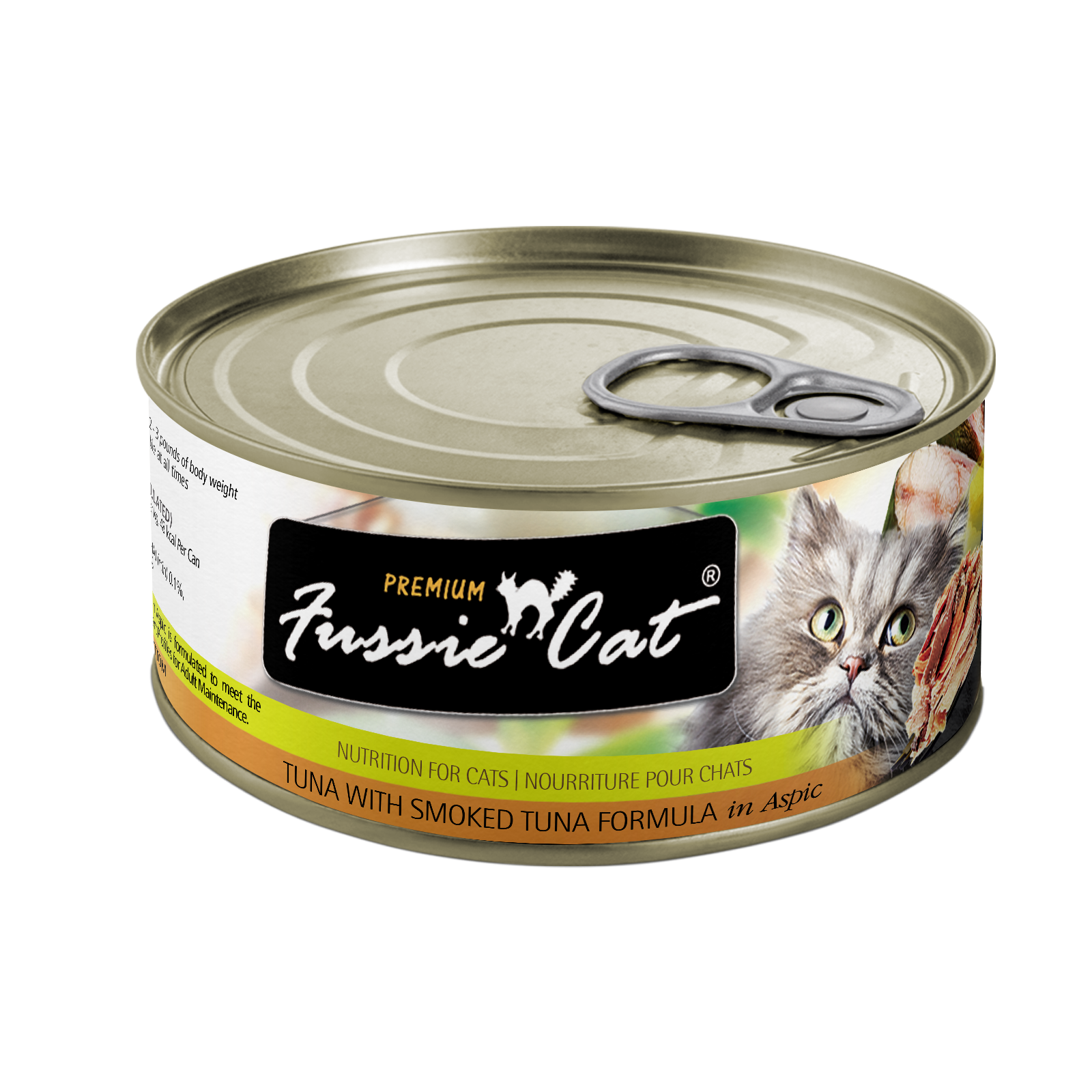 Fussie Cat Premium- Tuna With Smoked Tuna Formula In Aspic (2.82oz) - Majestic Pet Kingdom