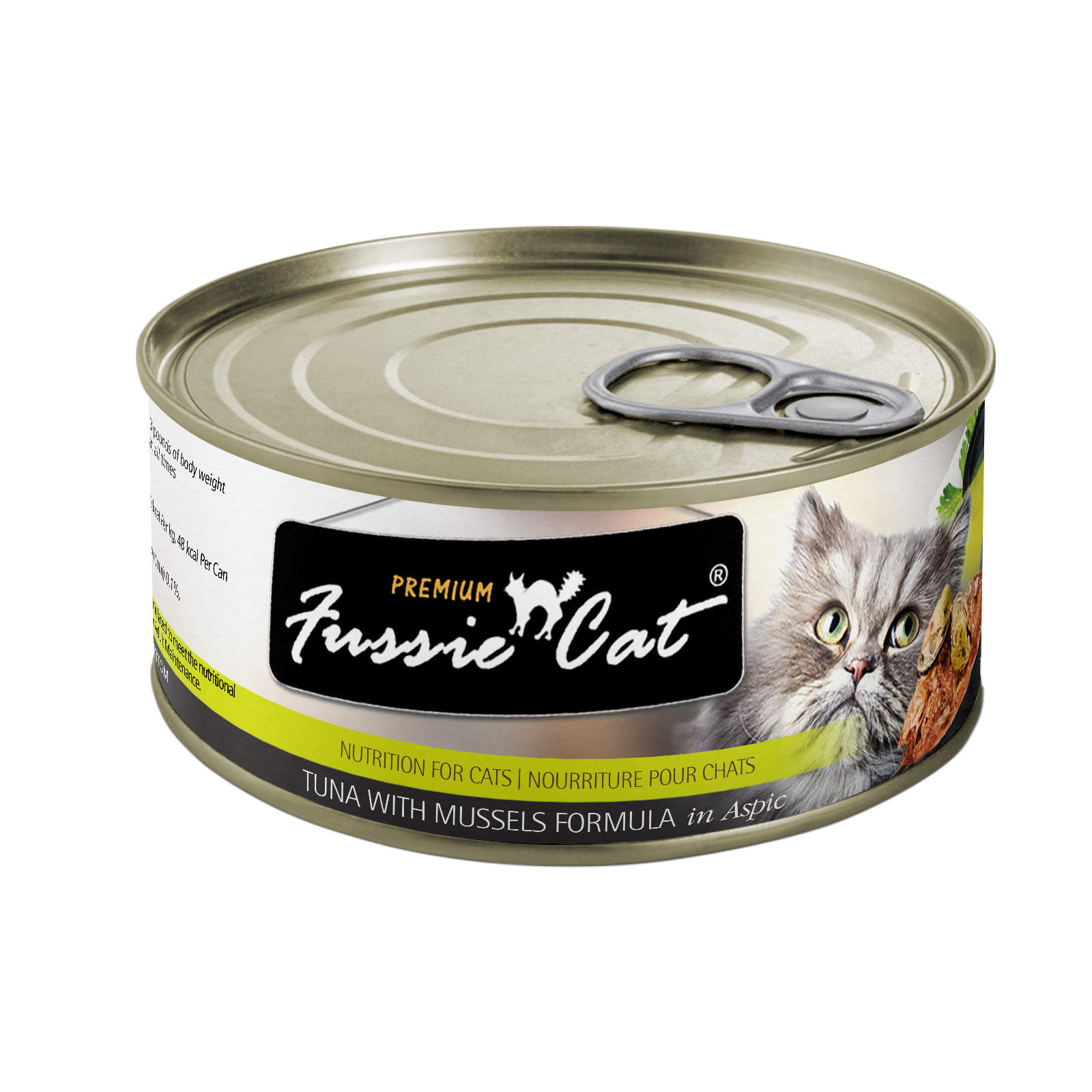Fussie Cat Premium- Tuna With Mussels Formula In Aspic (2.82oz) - Majestic Pet Kingdom