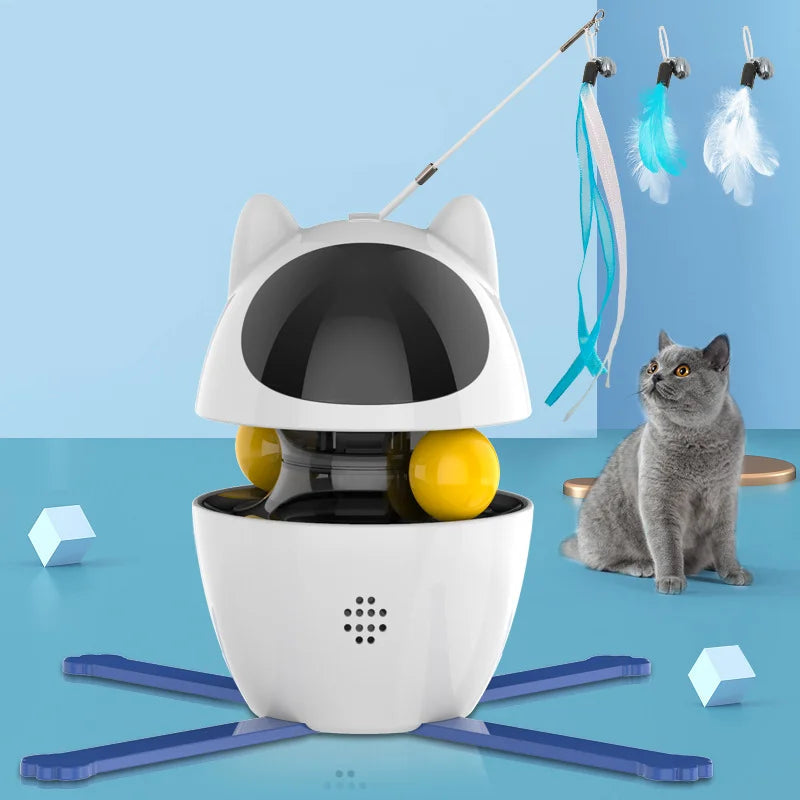 Interactive Laser Cat Toy - USB Rechargeable 4-in-1 Ball
