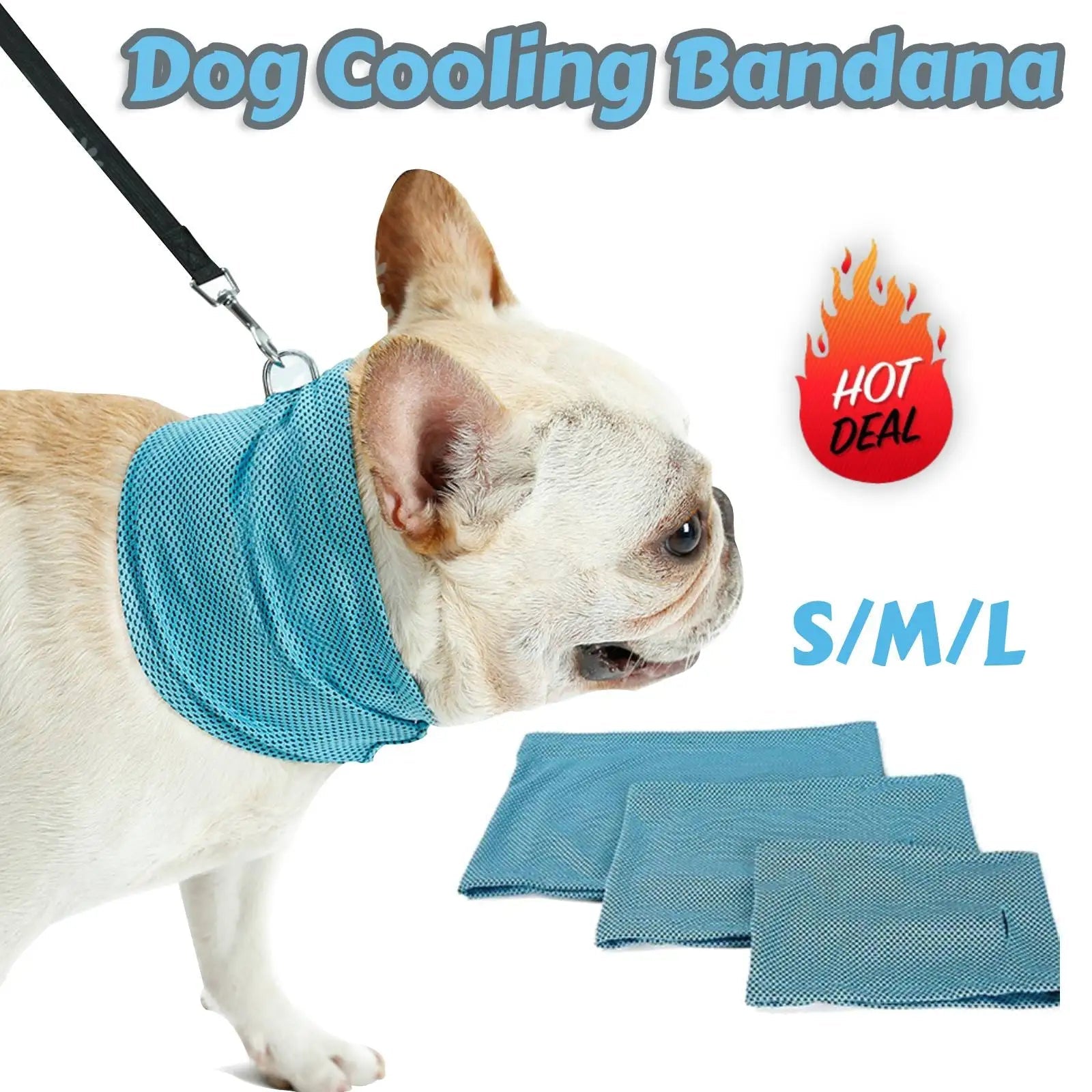 Dog Cooling Bandana: Ice Pet Collar for Hiking & Travel