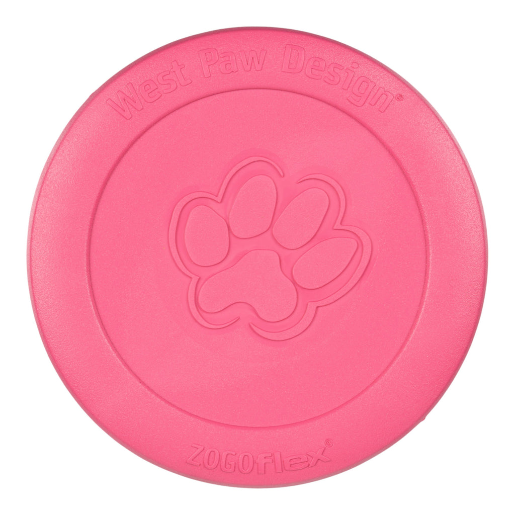 Zisc Geranium Soft Flying Disc Dog Toy for Gentle Chewers