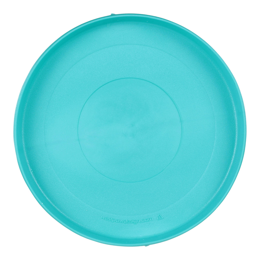 Zisc Teal Soft Flying Disc Dog Toy for Gentle Chewers