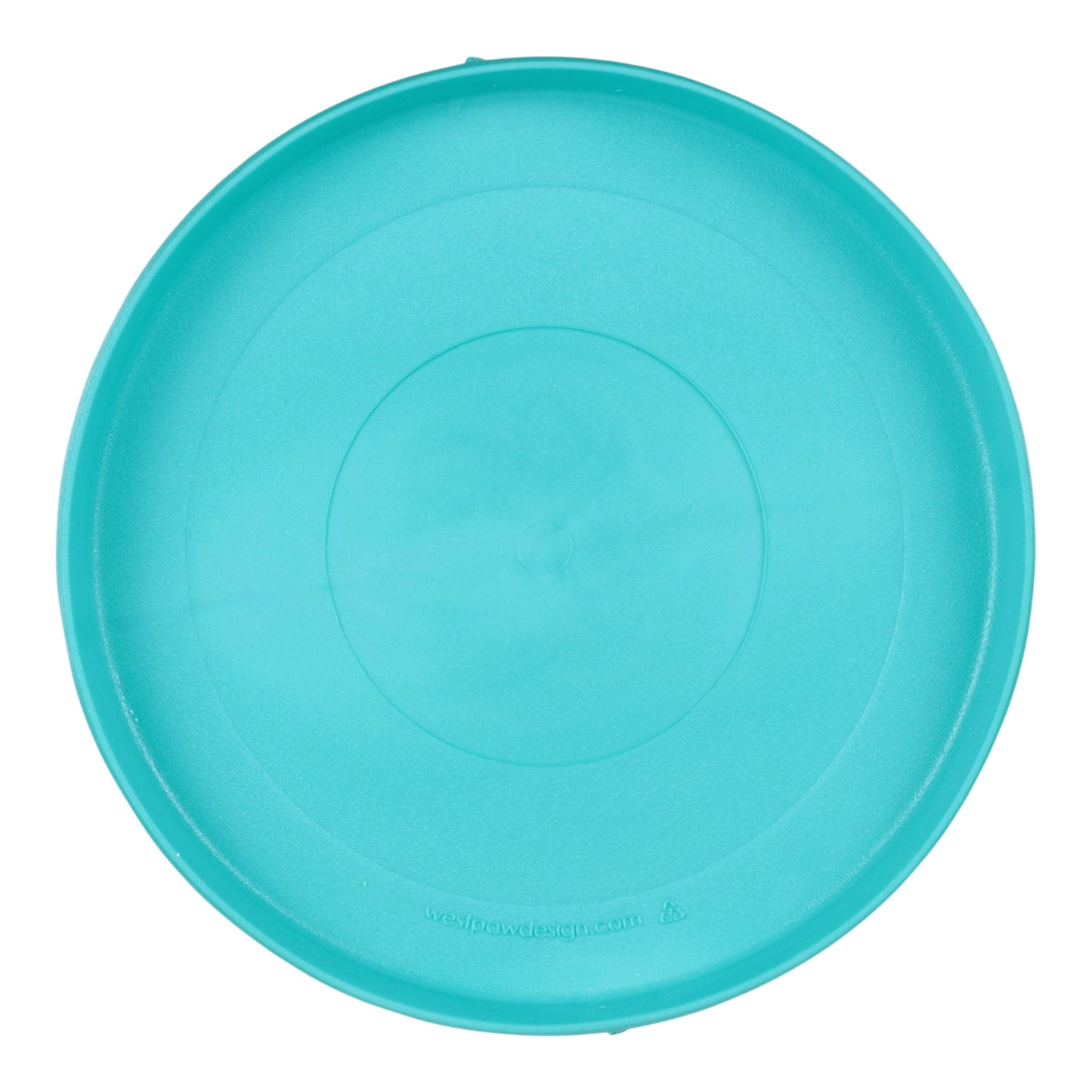 Zisc Teal Soft Flying Disc Dog Toy for Gentle Chewers