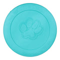 Zisc Teal Soft Flying Disc Dog Toy for Gentle Chewers