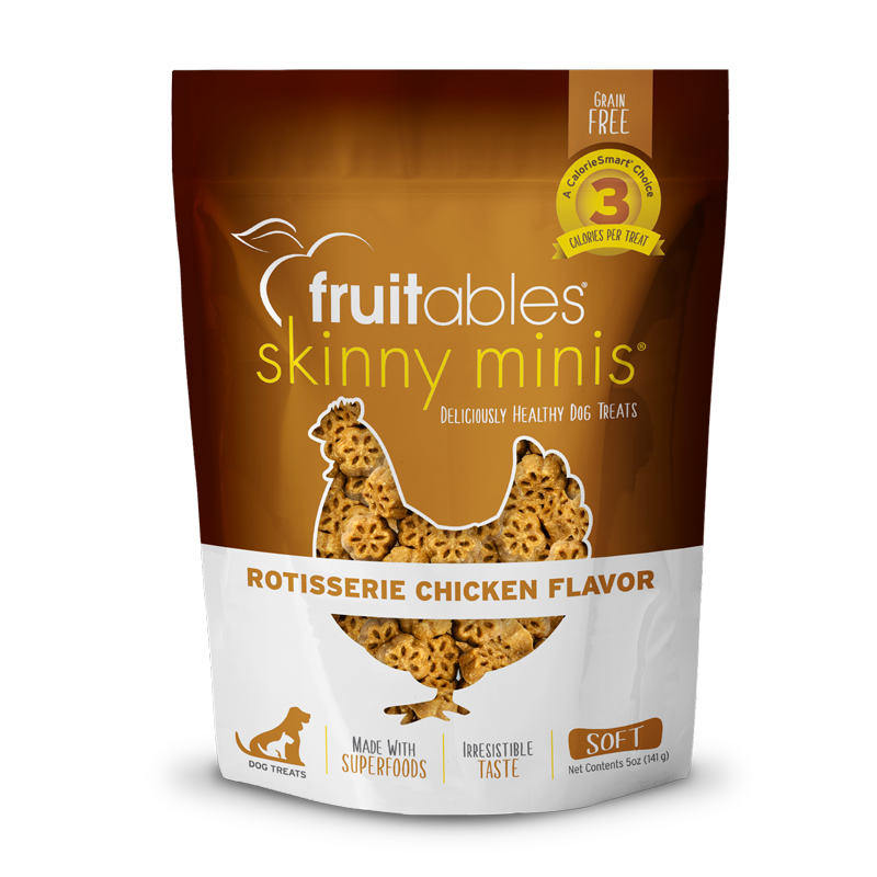 Dog Treats Fruitables Skinny Minis Chicken Chews 5oz Pouch B