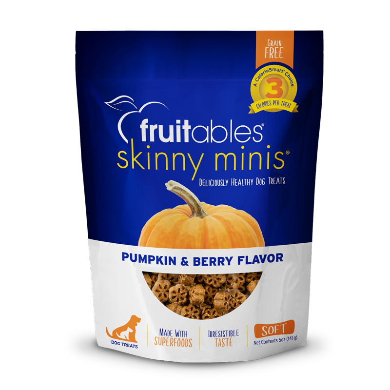 Dog Treats Fruitables Skinny Minis Pumpkin Berry Chews 5oz B