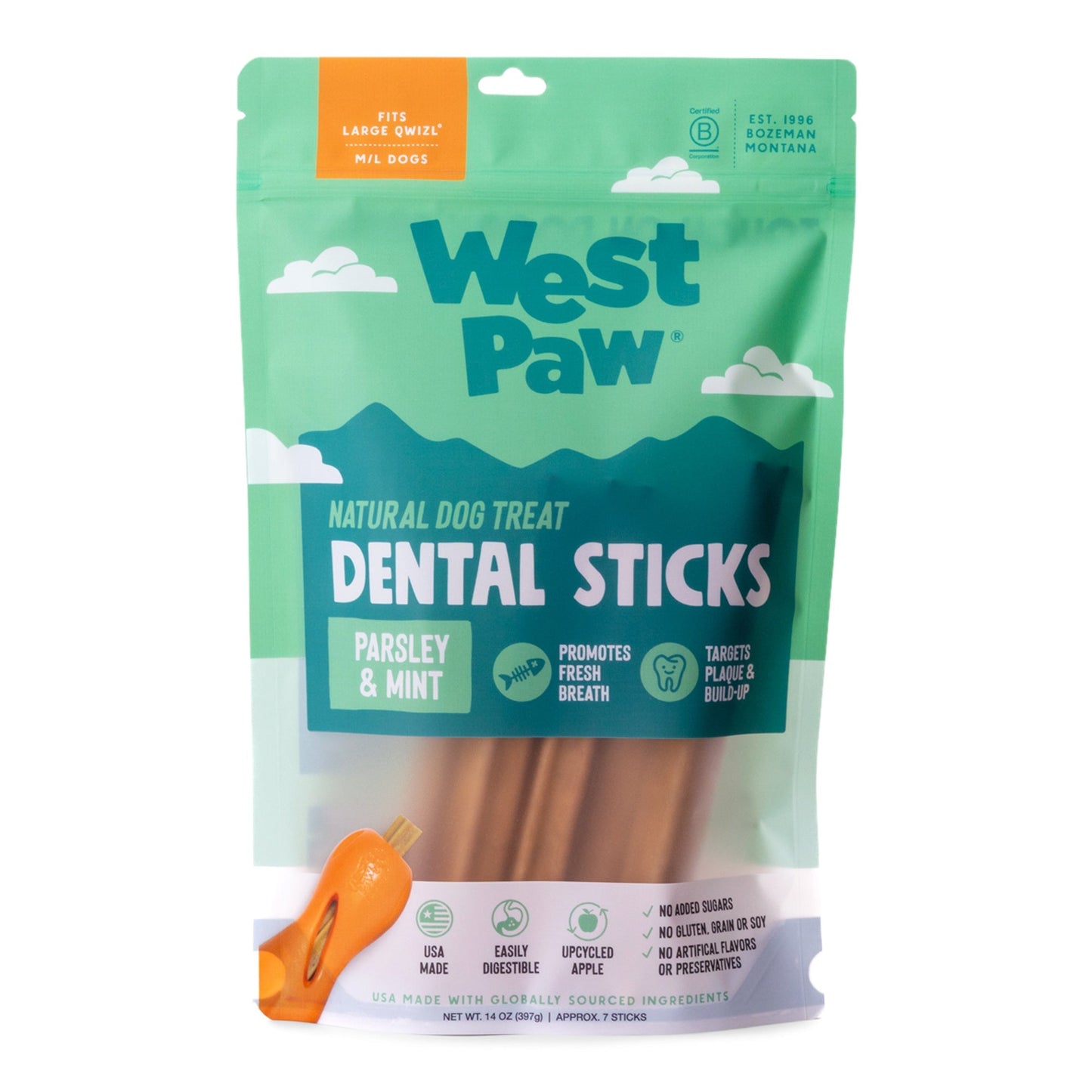 Dog Dental Sticks Large Natural Chews Oral Health Breath Car