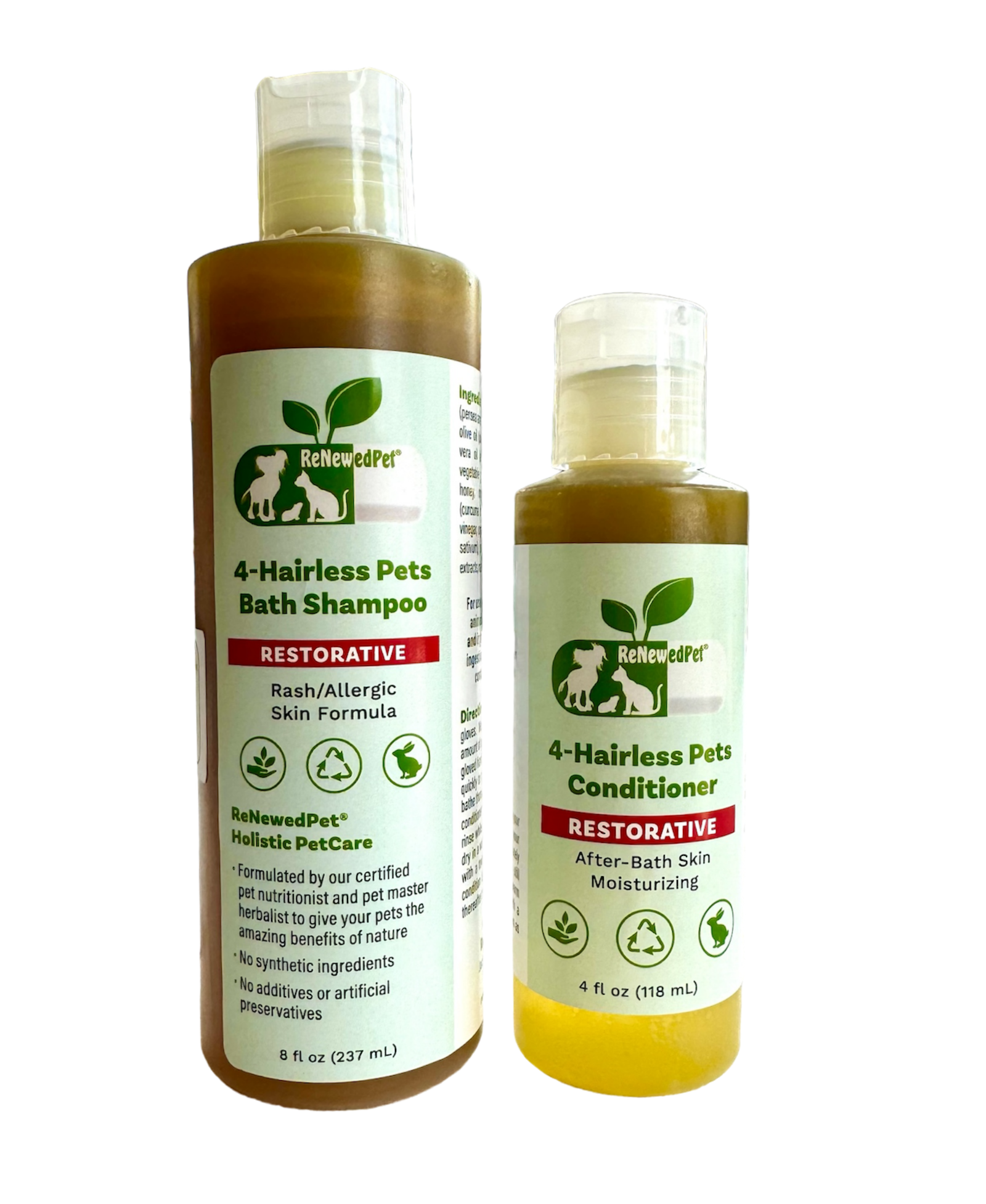 Restorative Skin Repair Shampoo & Conditioner Set for Pets