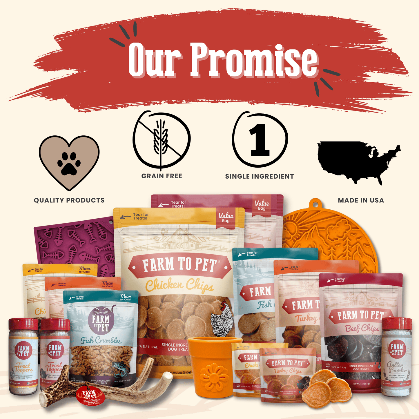Dog Treats Chicken Chips Single-Ingredient Natural Snack 4oz
