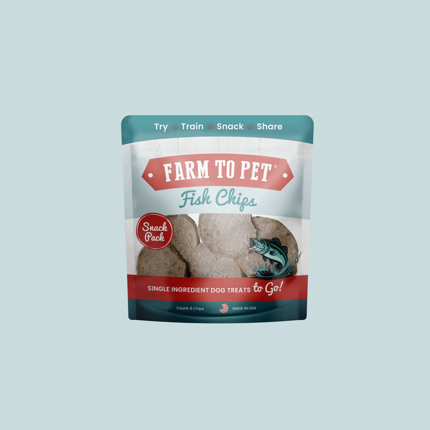 Dog Treats Fish Chips Snack Pack Bundles Travel Training 3pk