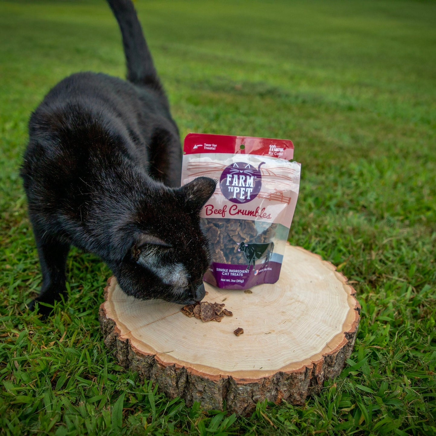Cat Treats Beef Crumbles High-Protein Freeze-Dried Snacks 3oz - Detail Angle 3 | Majestic Pet Kingdom