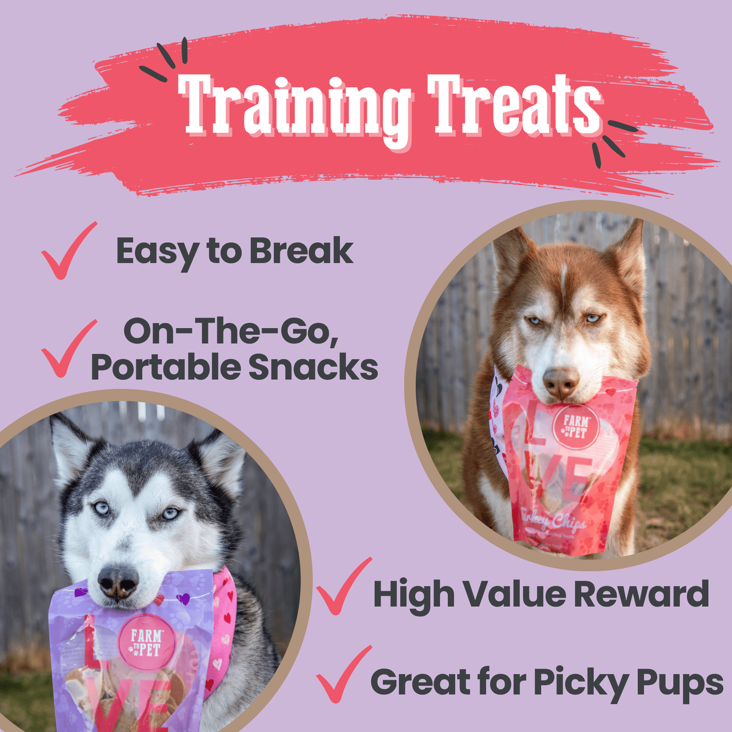 Dog Treats Puppy Love Poultry Chip Duo Pack Training Treats