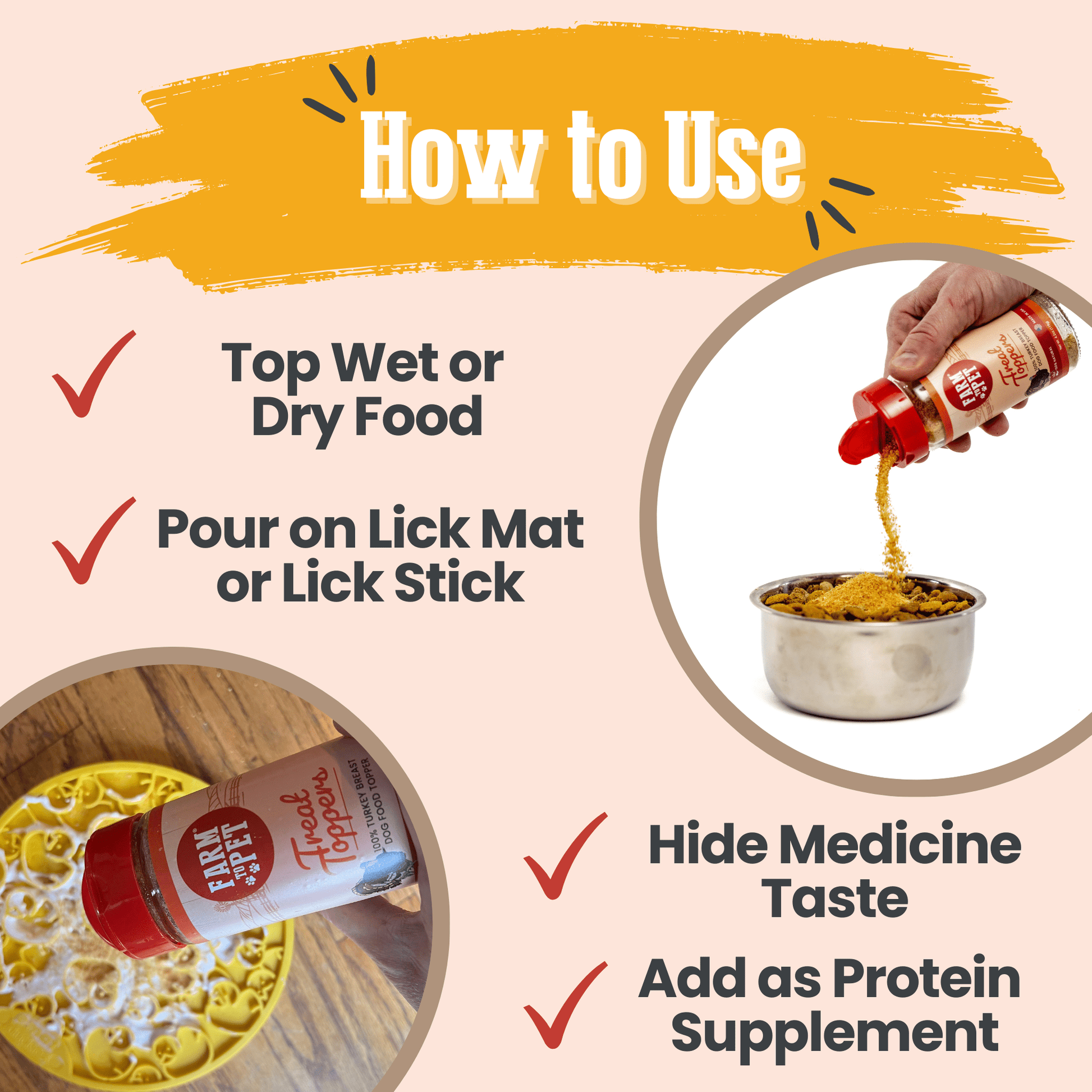 Dog Food Topper Turkey Meal Supplement Protein Booster 4oz - Detail Angle 3 | Majestic Pet Kingdom