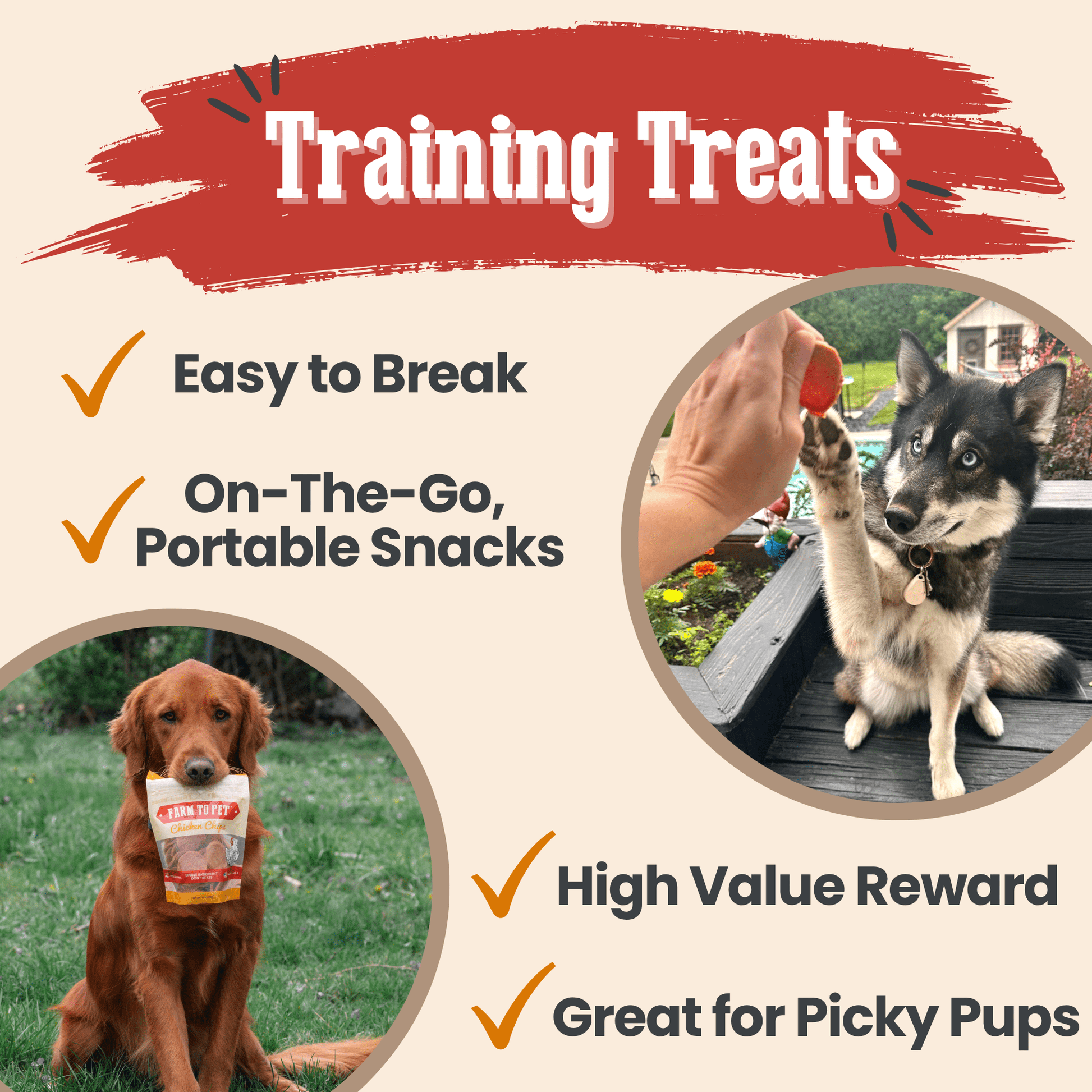 Dog Treats Turkey and Chicken Chip Duo Single-Ingredient 2pk - Detail Angle 3 | Majestic Pet Kingdom