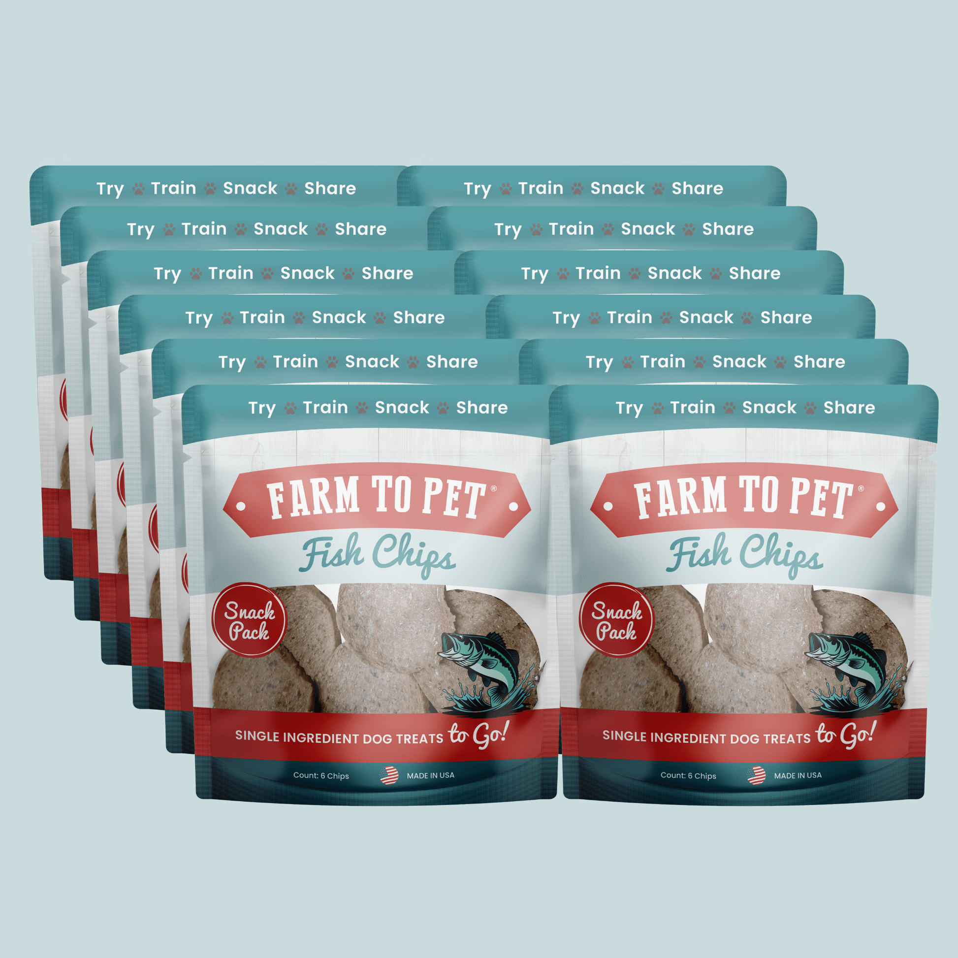 Dog Treats Fish Chips Snack Pack Bundles Travel Training 3pk - Detail Angle 6 | Majestic Pet Kingdom