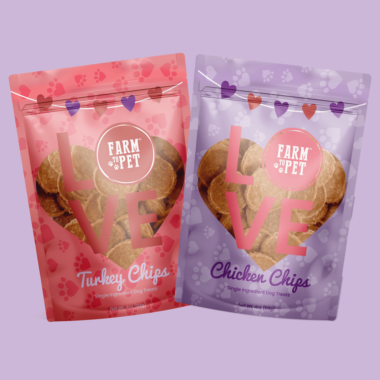 Dog Treats Puppy Love Poultry Chip Duo Pack Training Treats