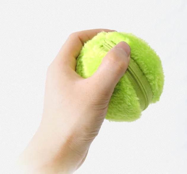 Automatic Plush Ball Pet Toy – Self-Rolling, 10cm Ball