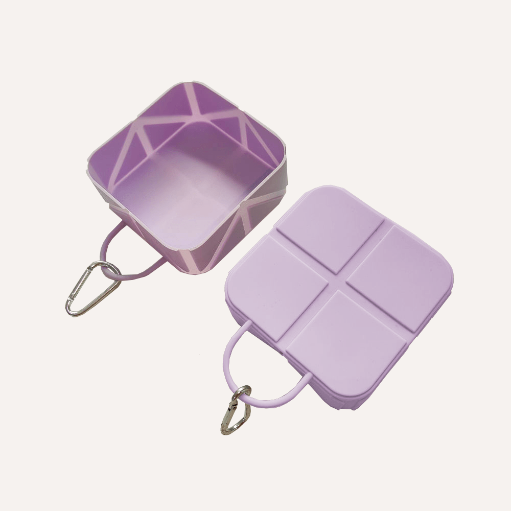 Compact Foldable Pet Food & Water Bowl – Ideal for Travel