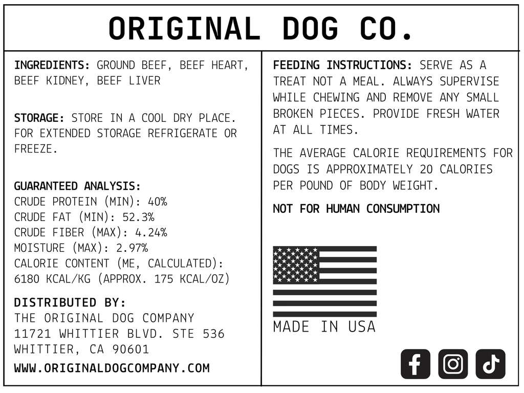Majestic Pet Kingdom Freeze-Dried Beef Cake Dog Treats, 6 oz