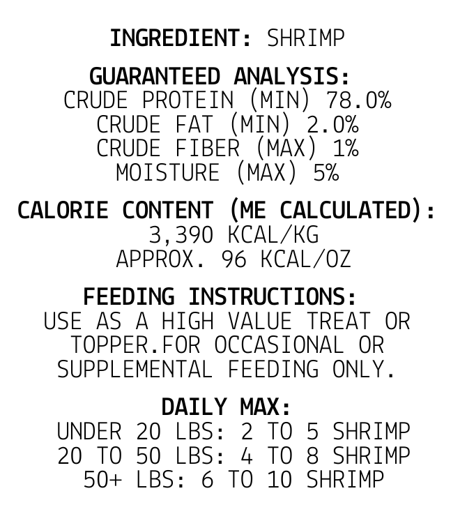 Freeze-Dried shrimp