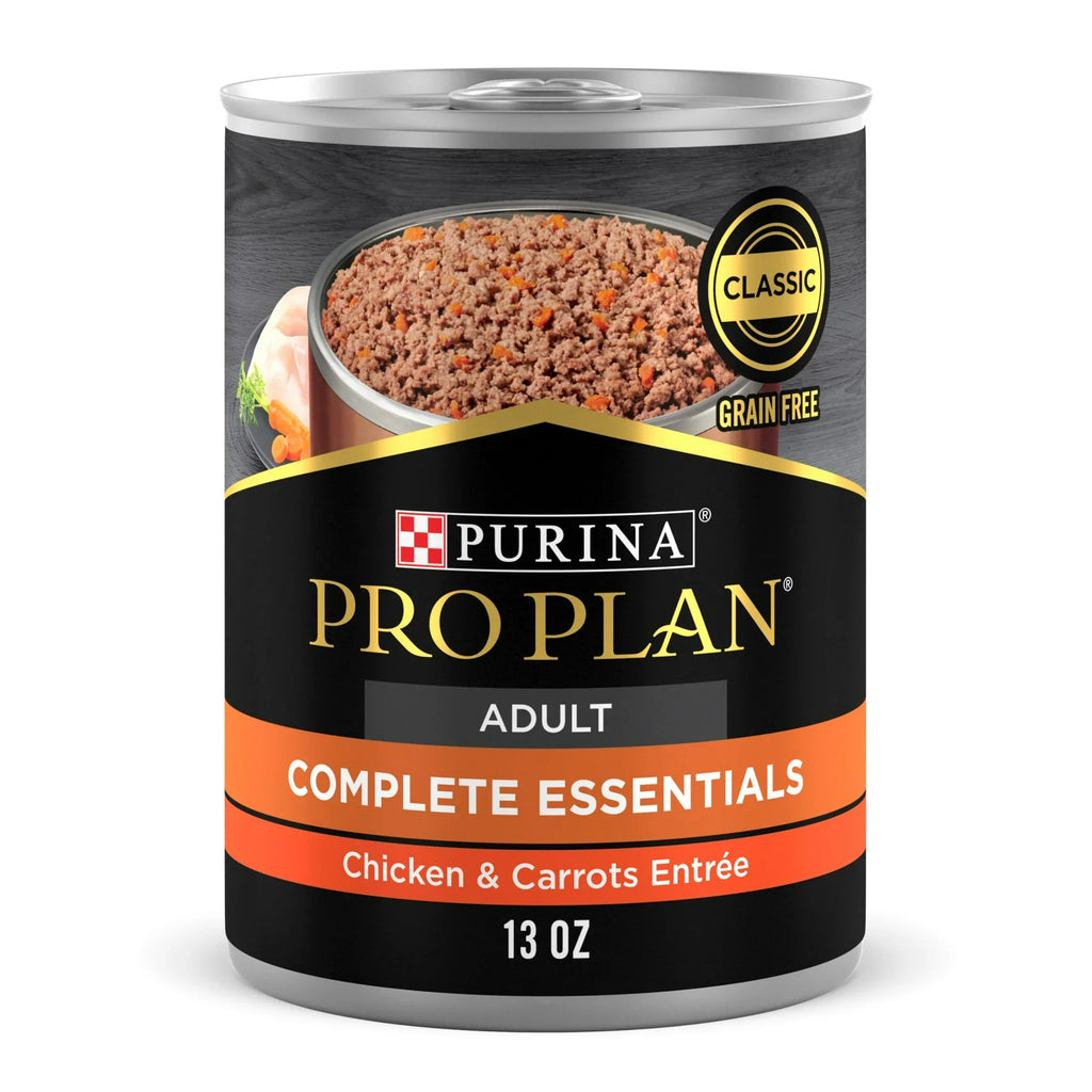 Pro Plan Complete Essentials Grain Free Adult Chicken & Carrots Entrée Classic Wet Dog Food (13oz) - Majestic Pet Kingdom