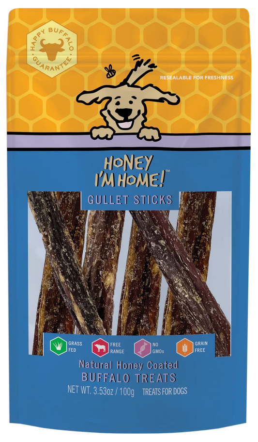 Honey Dog Buffalo Gullet Sticks (3.53oz)