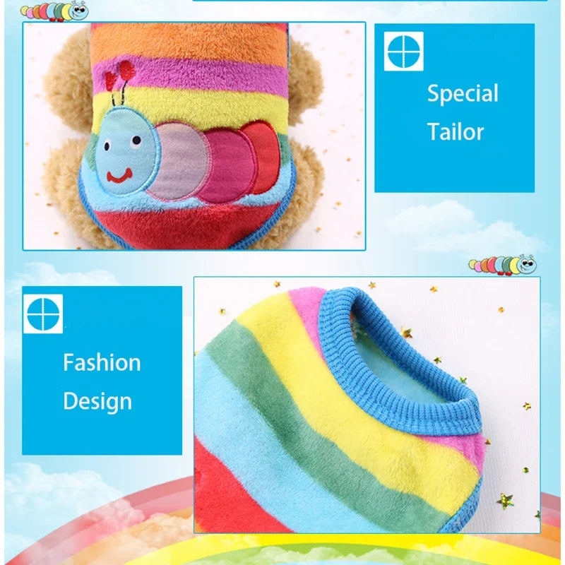Cute Dog Clothes Winter Vest For Small Dogs Cats Warm Pets Sweater Soft Flannel Puppy Puffer Jacket Dog Accessories Supplies Xxs - Majestic Pet Kingdom