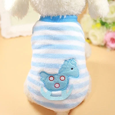 Cute Dog Clothes Winter Vest For Small Dogs Cats Warm Pets Sweater Soft Flannel Puppy Puffer Jacket Dog Accessories Supplies Xxs - Majestic Pet Kingdom